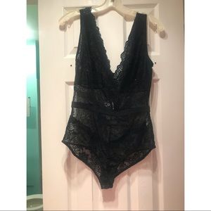 BRAND NEW black lace body suit